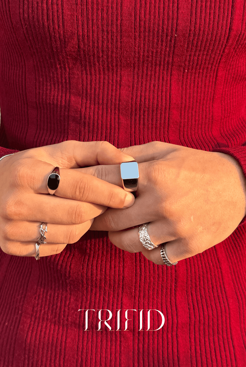 Silver Signet Ring - Trifid