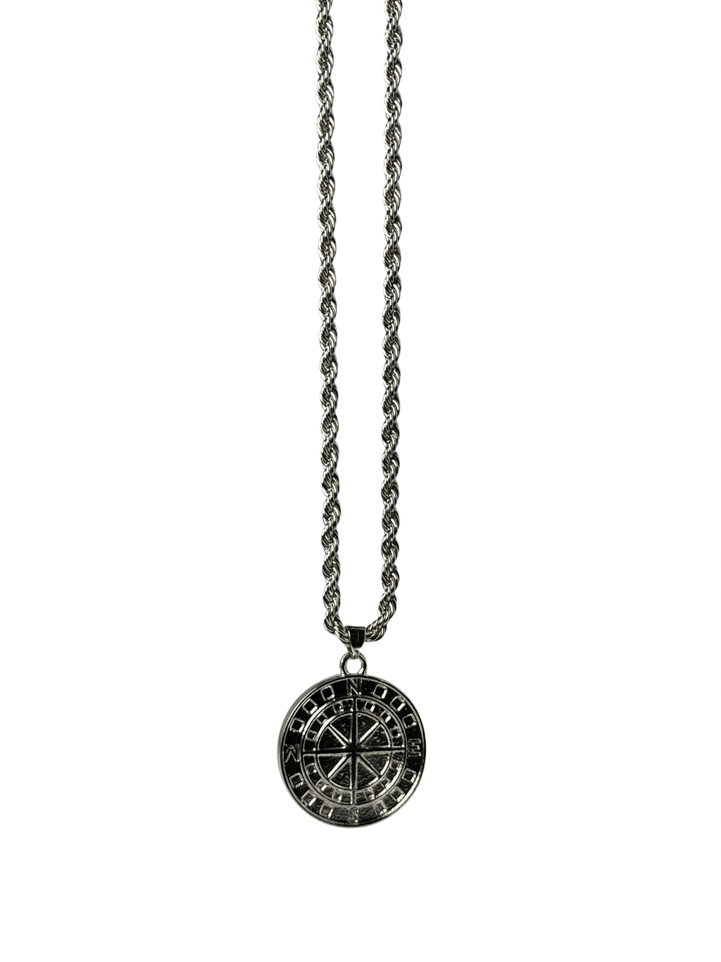 Silver Compass Pendant - Trifid