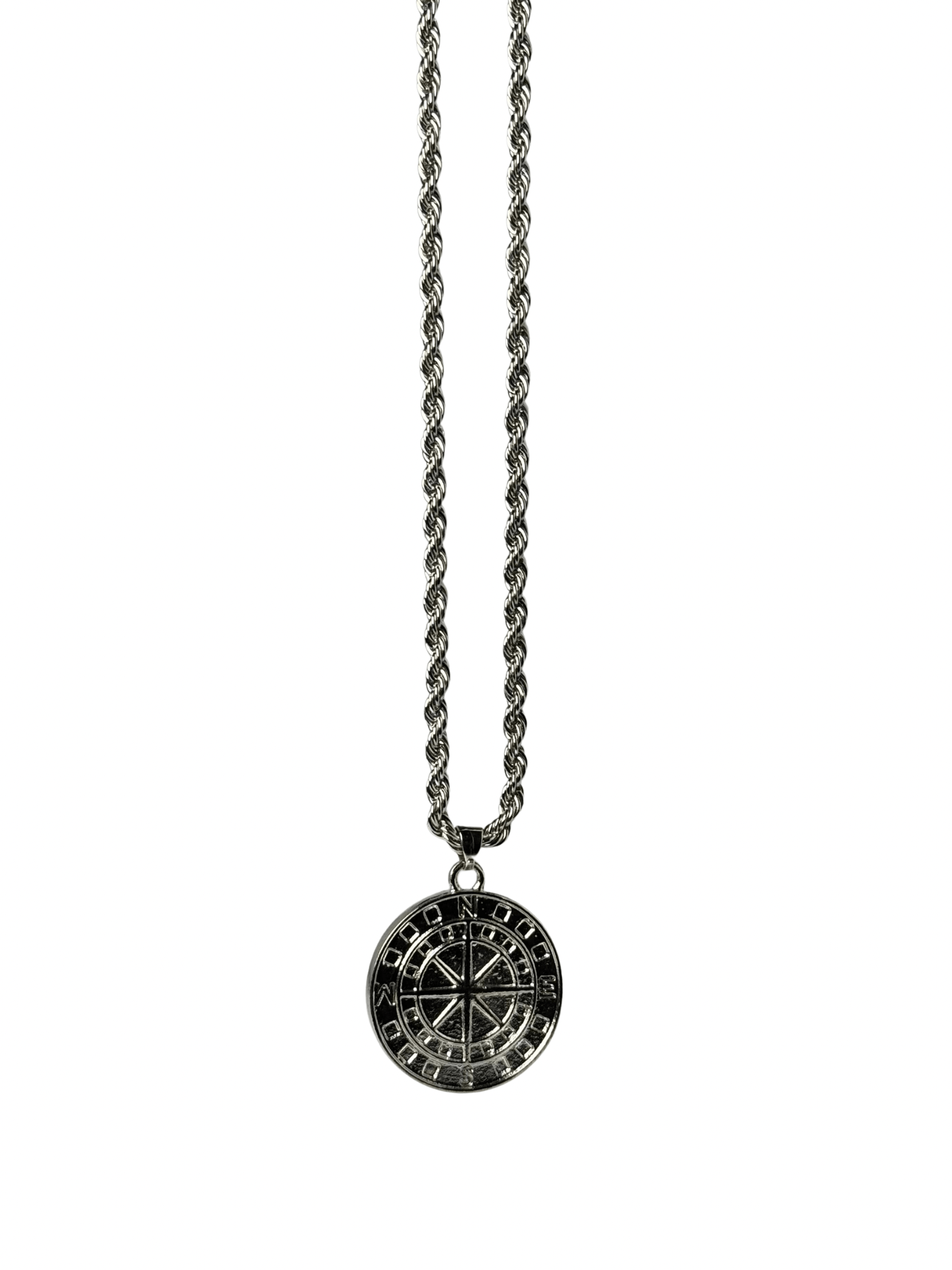 Silver Compass Pendant - Trifid