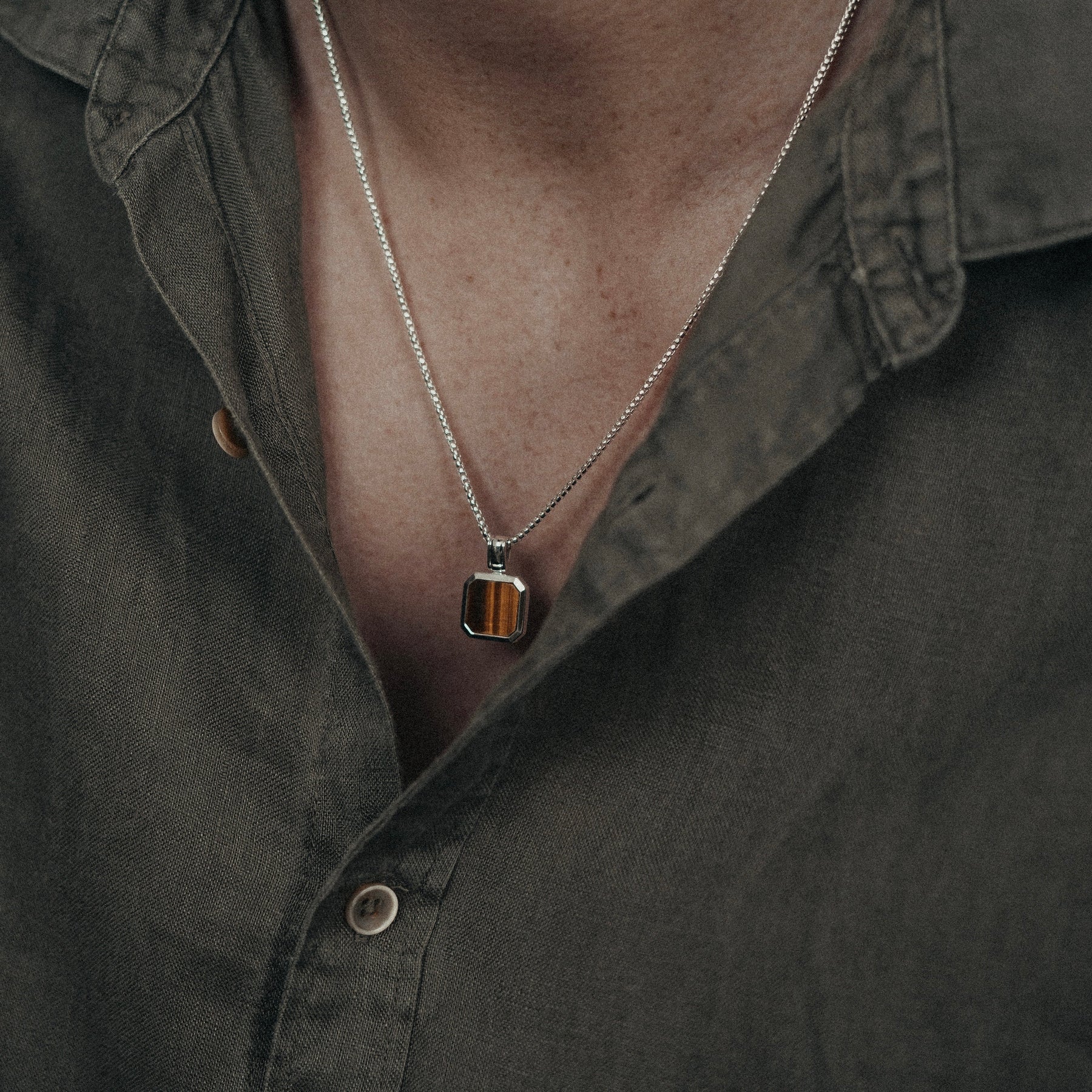 Tiger's Eye Pendant - Trifid