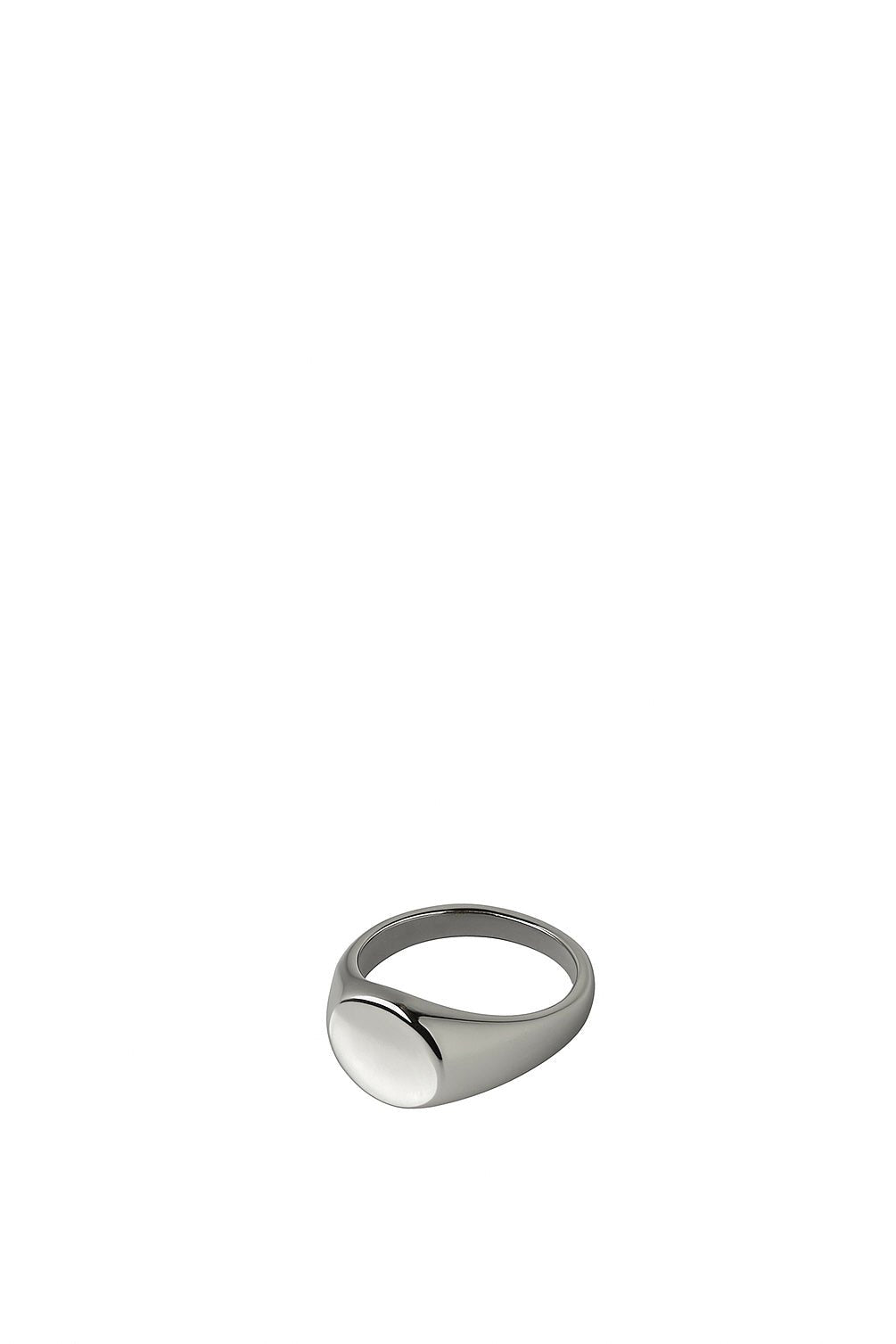 Round Silver Signet Ring - Trifid
