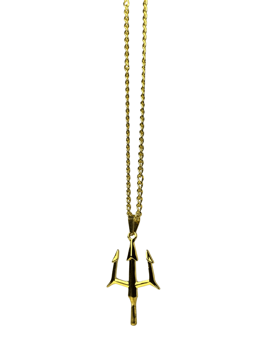 Gold Trident Pendant - Trifid