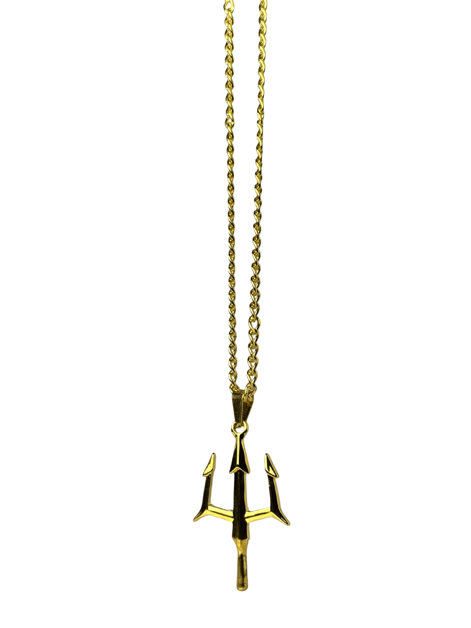 Gold Trident Pendant - Trifid