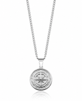 Silver Compass Pendant