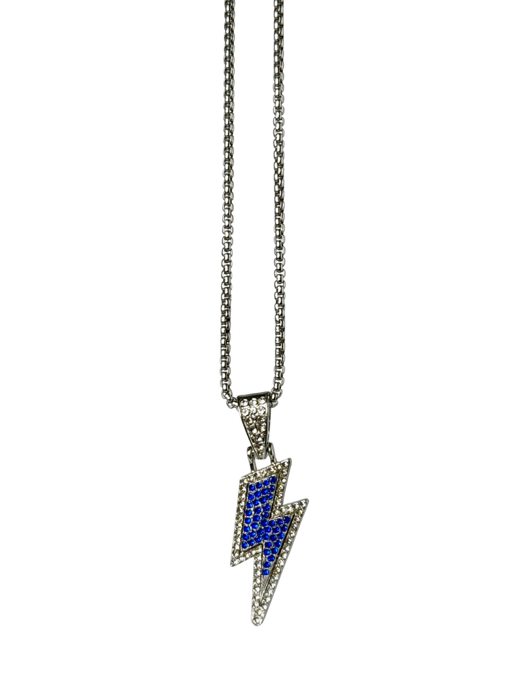 Bold Lightening Iced Out Pendant - Trifid