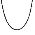 Black 3mm Rope Chain - Trifid