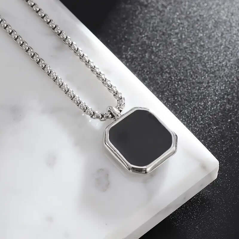 Black Onyx Pendant - Trifid